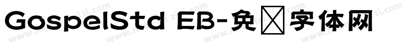 GospelStd EB字体转换